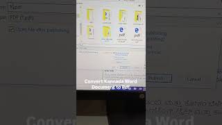 Convert Kannada Word Document to Pdf #excel #computereducation #words #windows #pdftools #pdf
