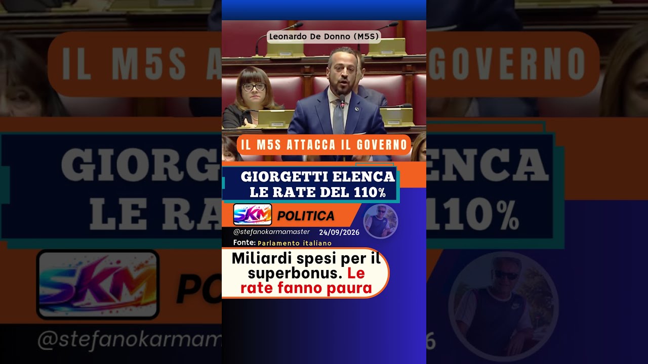 Botta e risposta M5S-Giorgetti: pesano le rate del Superbonus