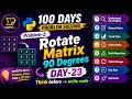 DAY-23 of 100 days python problem solving course | Rotate Matrix 90 Degrees Clockwise |প্রবলেম সলভিং