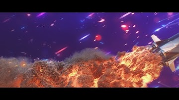Rocket thrusted #houdini #pyro #axiom loop video music. TO THE MOON