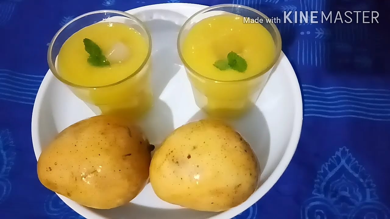 How to make mango juice in telugu Home made mango juice recipe in