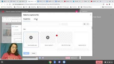 Adding Caption File to video in Google Drive