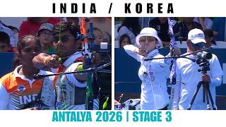 Korea 🇰🇷 VS India 🇮🇳 | FINAL Recurve Mixed Team | Archery World Cup 2026 Stage 3 | Antalya screenshot 3