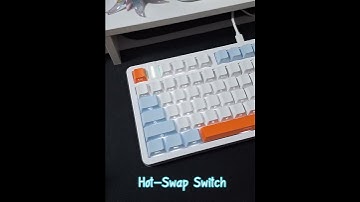 คีย์บอร์ด 80% เสียงน่ารัก สีขาวสบายตา "Furycube G87"