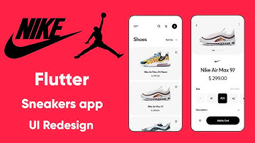 Flutter Nike Sneakers app UI Redesign | Speed Code