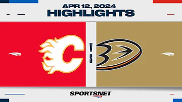 NHL Highlights | Flames vs. Ducks - April 12, 2024