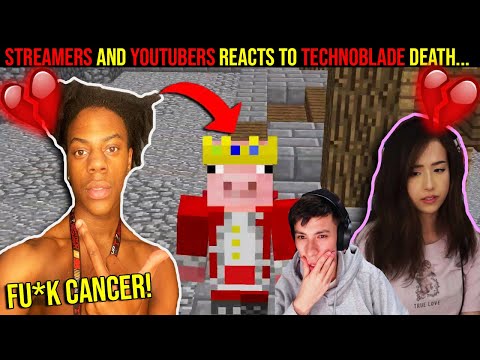 💔Streamers and Youtubers REACTS to Technoblade DEATH.. (emotional) R.I.P TECHNOBLADE 💔