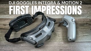 DJI Goggles Intergra and Motion 2 - First Flight and First Impressions