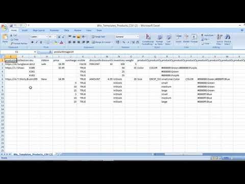 How to Prepare CSV file for E-commerce - YouTube