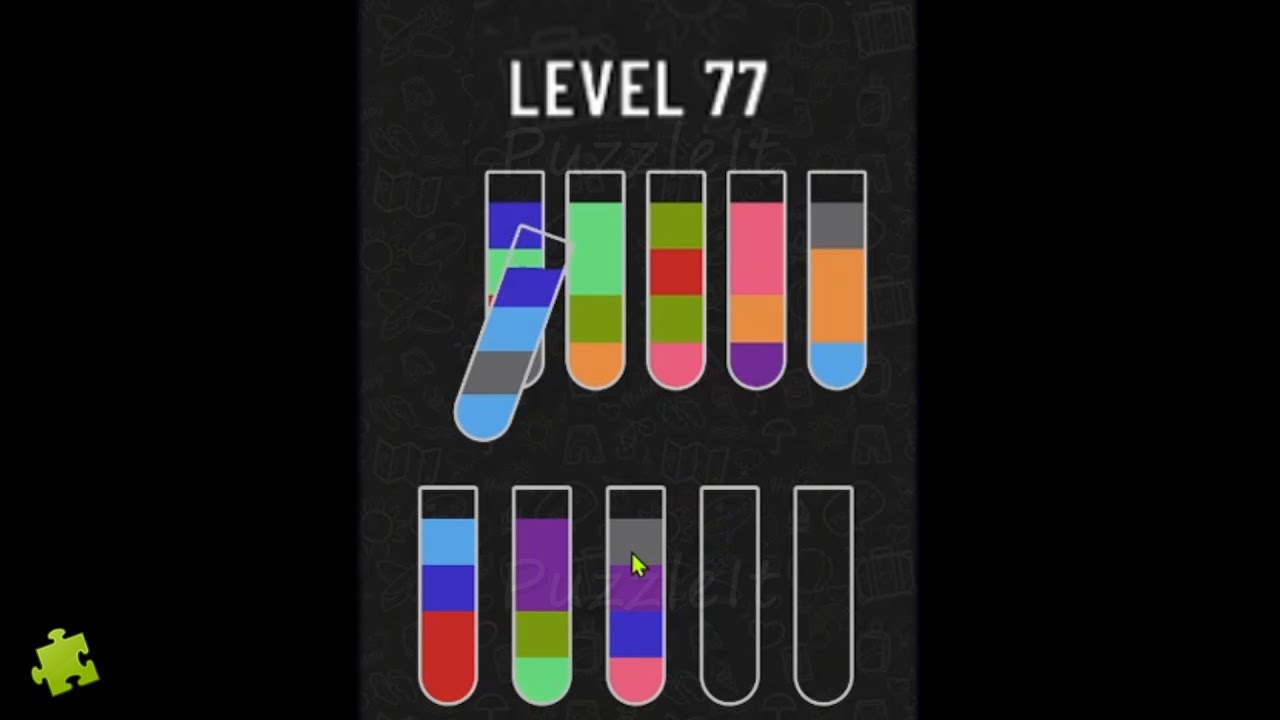Water Sort Puzzle - Level 77 | Color Puzzle Game Solution - YouTube