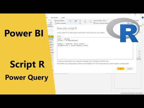 Como utilizar um script R no Power Query (Power BI básico com Machine Learning - Aula 9)
