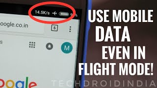 How To Use Internet / Mobile Data In Flight Mode on Android Phone! screenshot 1
