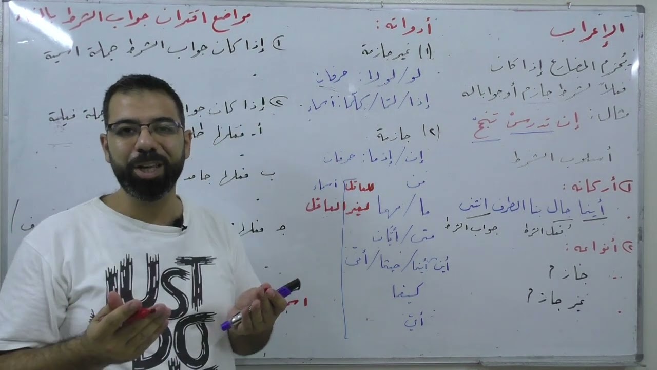 (10) أسلوب الشرط - بكالوريا علمي أدبي - لغة عربية - الإعراب