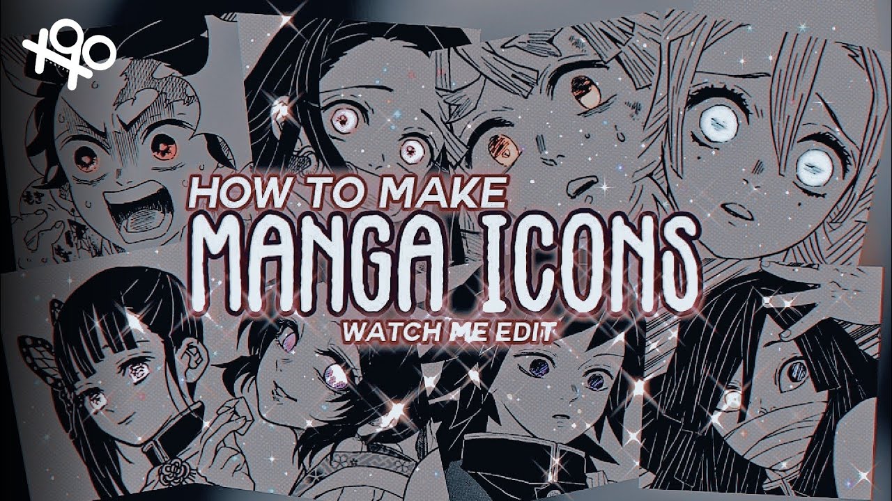 Manga icons images on