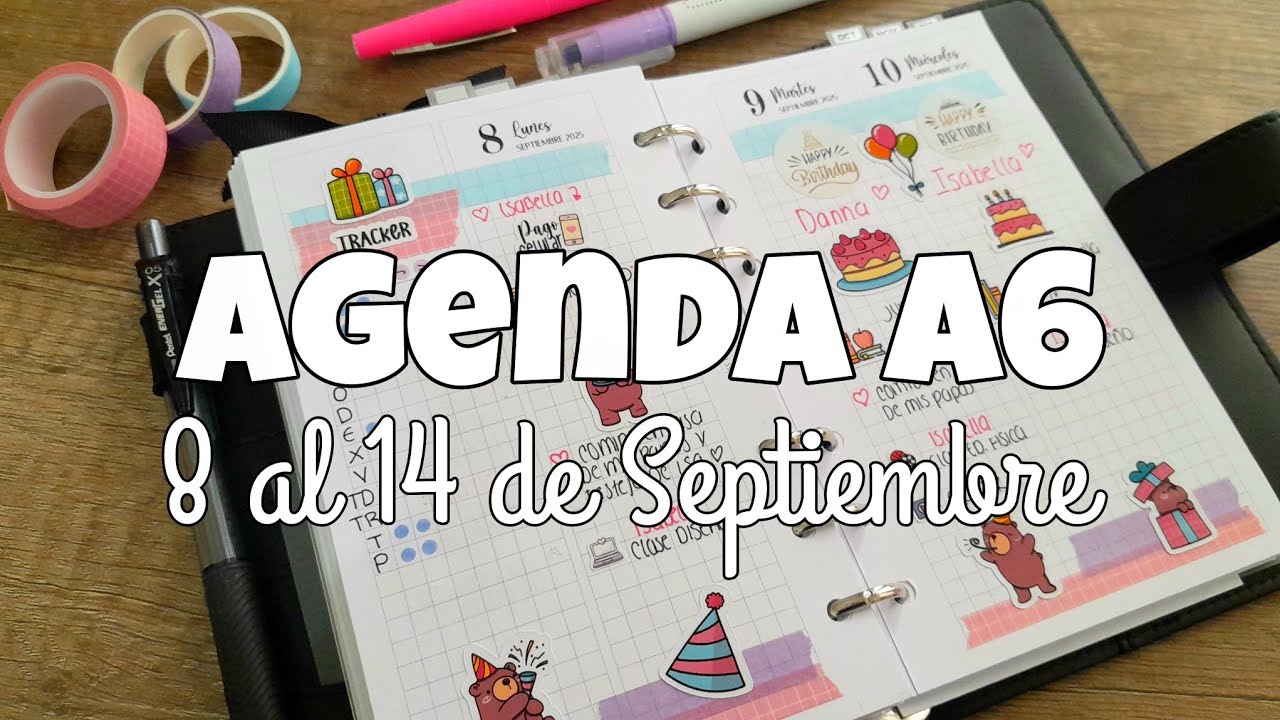 Planifico Semana en mi Agenda A6 🥳 / Miss Planner