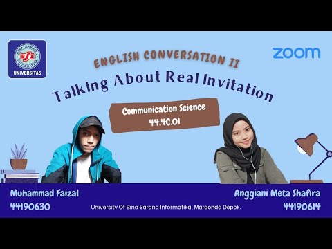 ENGLISH CONVERSATION II [ Talking About Real Invitation ] #UBSIMARGONDA ...