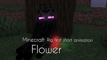 Mine imator enderman rig test short animation FLOWER