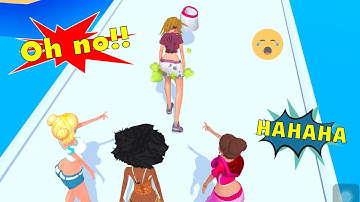 Makeover Run Level 6 👝👸 All Levels Gameplay Walkthrough iOS Android Mon Run #shorts