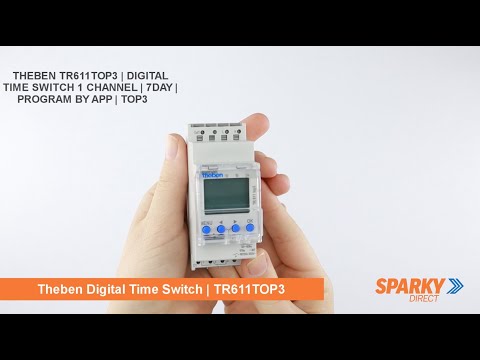 THEBEN TR611TOP3 | DIGITAL TIME SWITCH 1 CHANNEL | 7DAY | PROGRAM BY APP | TOP3
