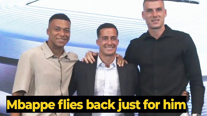 Mbappe flew back to Madrid from vacation to attend Lucas Vazquez farewell ceremony