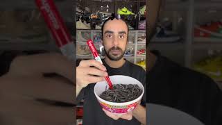 Food ASMR Eating a Playstation Controller and all Black Snacks!