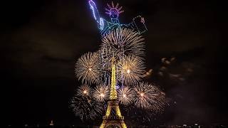 14 Juillet à Paris : 1 600 drones et un feu d’artifice géant illuminent la capitale