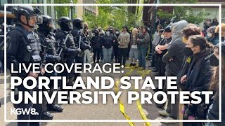 Portland State University protest | Watch latest updates from police on arrests