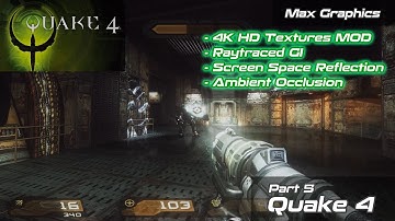Quake 4 | HD 4K Textures MOD + Raytracing GI + SSR Reshade | Part 5 #quake #fpsgames #fastpacedgame