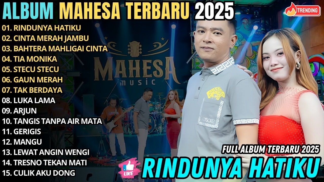 RINDUNYA HATIKU - CINTA MERAH JAMBU || GERRY FEAT AJENG || DANGDUT MAHESA MUSIC TERBARU 2025