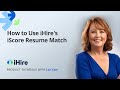 Ihire product tutorial  iscore resume match