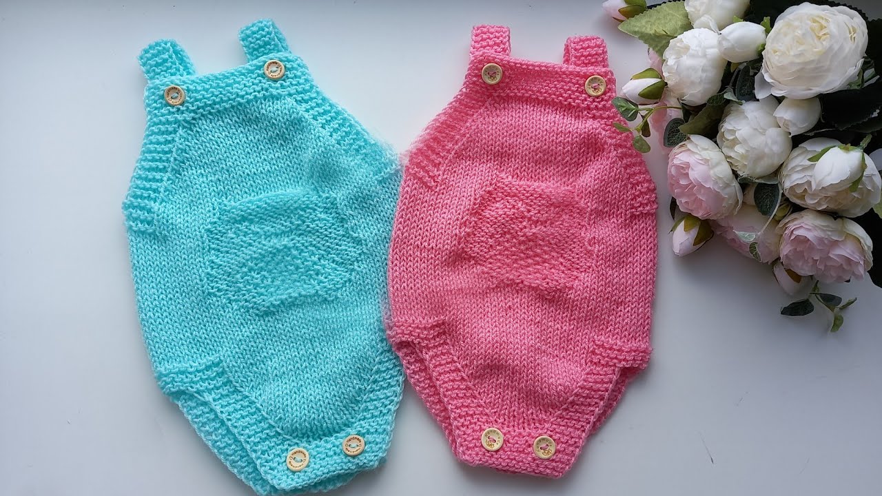 Боди для новорожденных спицами/ боди из пряжи детская новинка