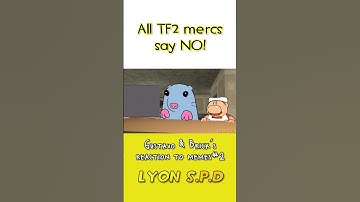 All TF2 mercs saying NO (#tf2 #pizzatower #memes) #shorts