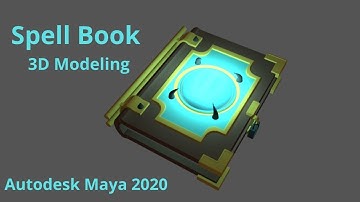 Autodesk Maya _ 3D Modeling Stylized Spell Book In Autodesk Maya
