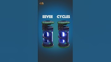 Blender Eevee vs Cycles Shader Comparison #blender #render #scifi