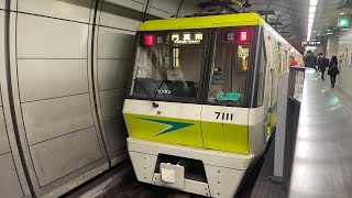 大阪メトロ長堀鶴見緑地線70系 7111f 門真南行き 森ノ宮~今福鶴見 後面展望 #大阪メトロ