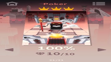 Rolling Sky Poker 100% Clear, all Gems, Crowns 롤링스카이 트럼프 100% 올보석 + 올왕관 퍼펙트 클리어