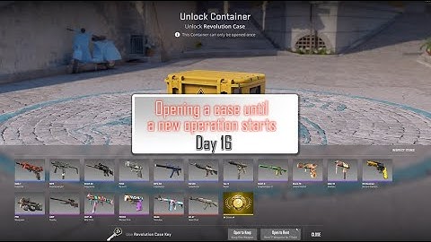Opening a case until a new CS2 operation starts - Day 16
