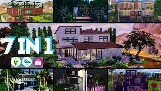 Базовая игра и  Времена года:  7 построек для симс 4 #симсанутая #симс4строительство #симс4