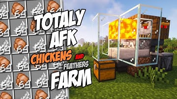Minecraft Fully Automatic Chickens Farm (AFK Farm) Tutorial 1.19