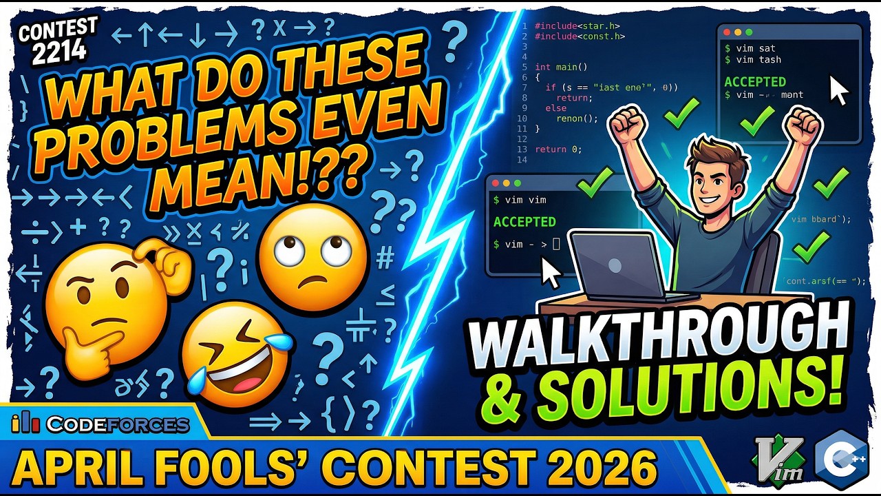 Codeforces April Fools Day Contest 2026 Walkthrough & Solutions ...