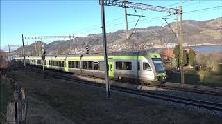 Bahnverkehr Einigen le 31.01.20 SBB/BLS Switzerland