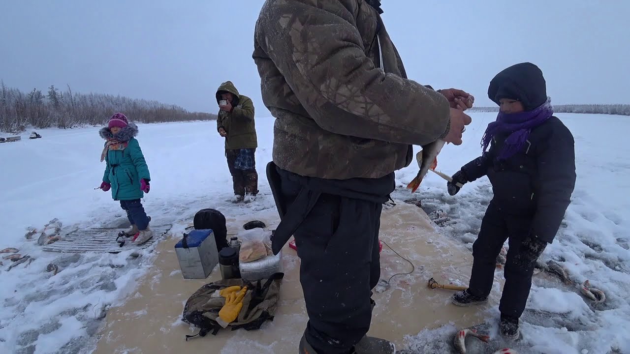 Рыбалка с «Детьми Севера Children of the north» в Якутии зимой! Yakutia