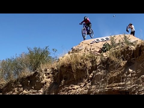 Is ￼this the biggest MTB drop a woman has ever hit?