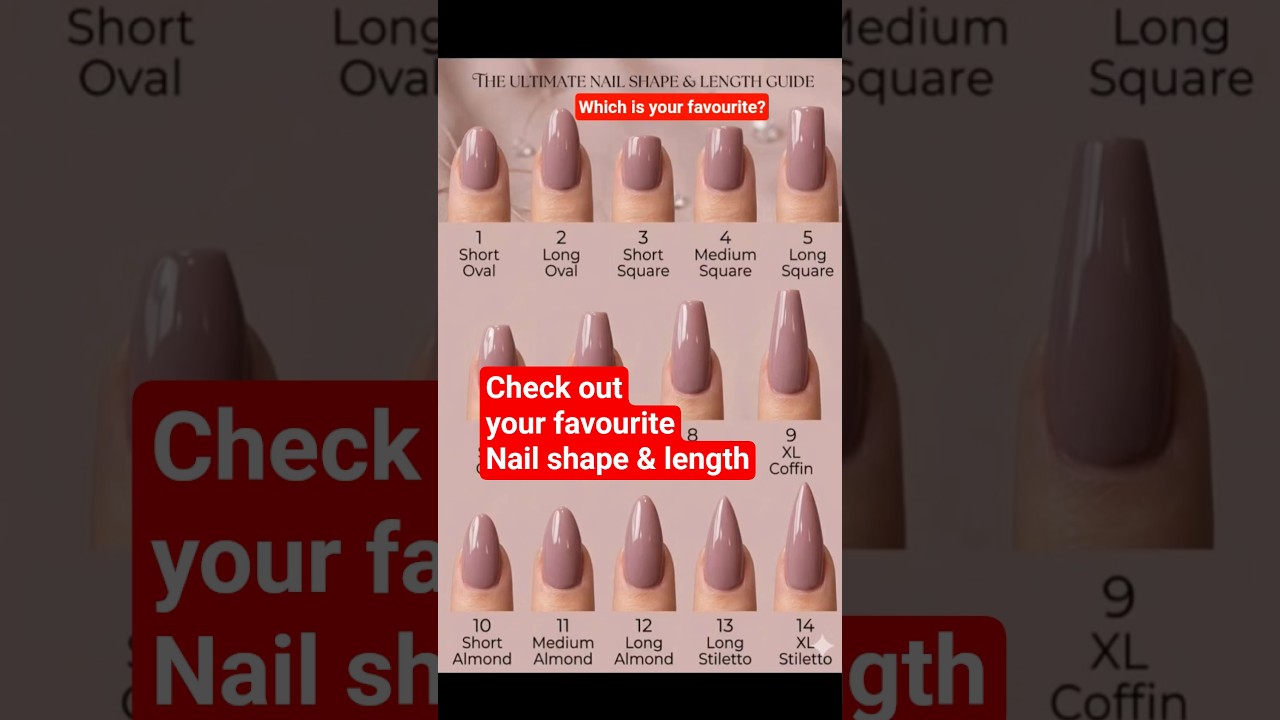 Which is your #favorite #nail shape? #nailart #nails #nailshapes  #nailpaint #yt #shorts #naildesign