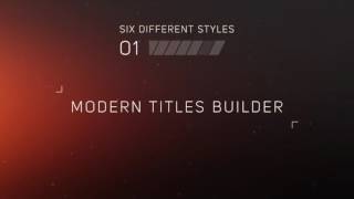 After Effects Template - Titles Builder