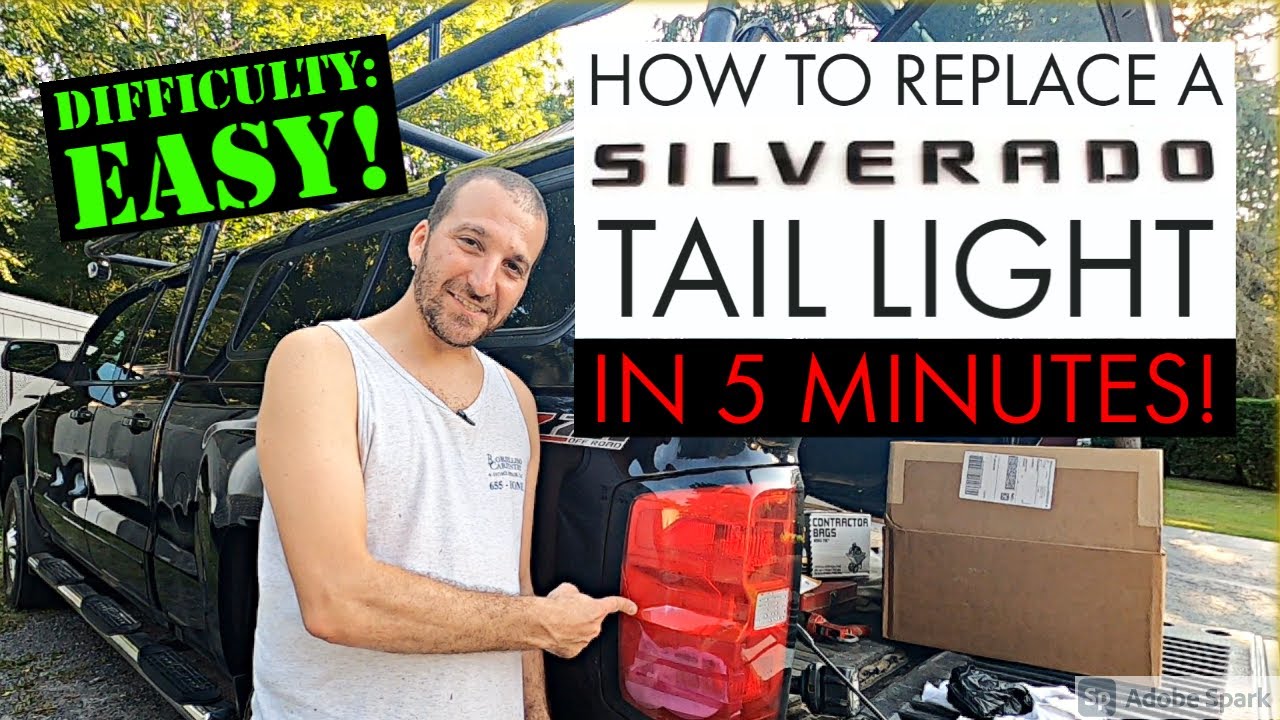 How To Replace A Chevy Silverado Tail Light 2016 2017 2018 2014 2015