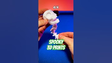 4 Spooky Halloween 3D PRINTS! 💀 #3dprinting #halloween #spooky