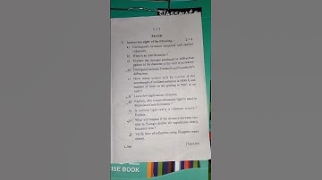 +3 physics BSC 1st year 2nd semester (CC-IV) wave and optics question paper 2024