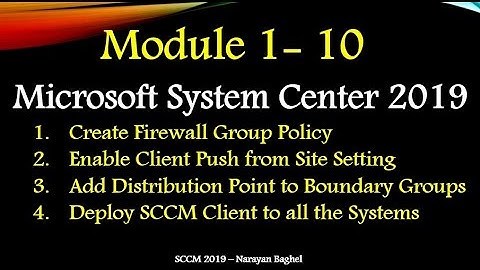 Microsoft System Center 2019 How to Configure Client Push Installation  Step by Step -10