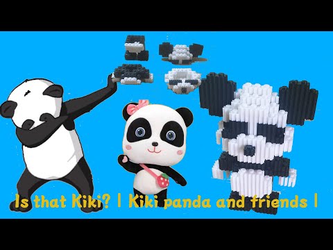 Build LEGO Speed! Lego panda panda, 3D lego assembly model bearbrick puzzle toys, intellectual toys